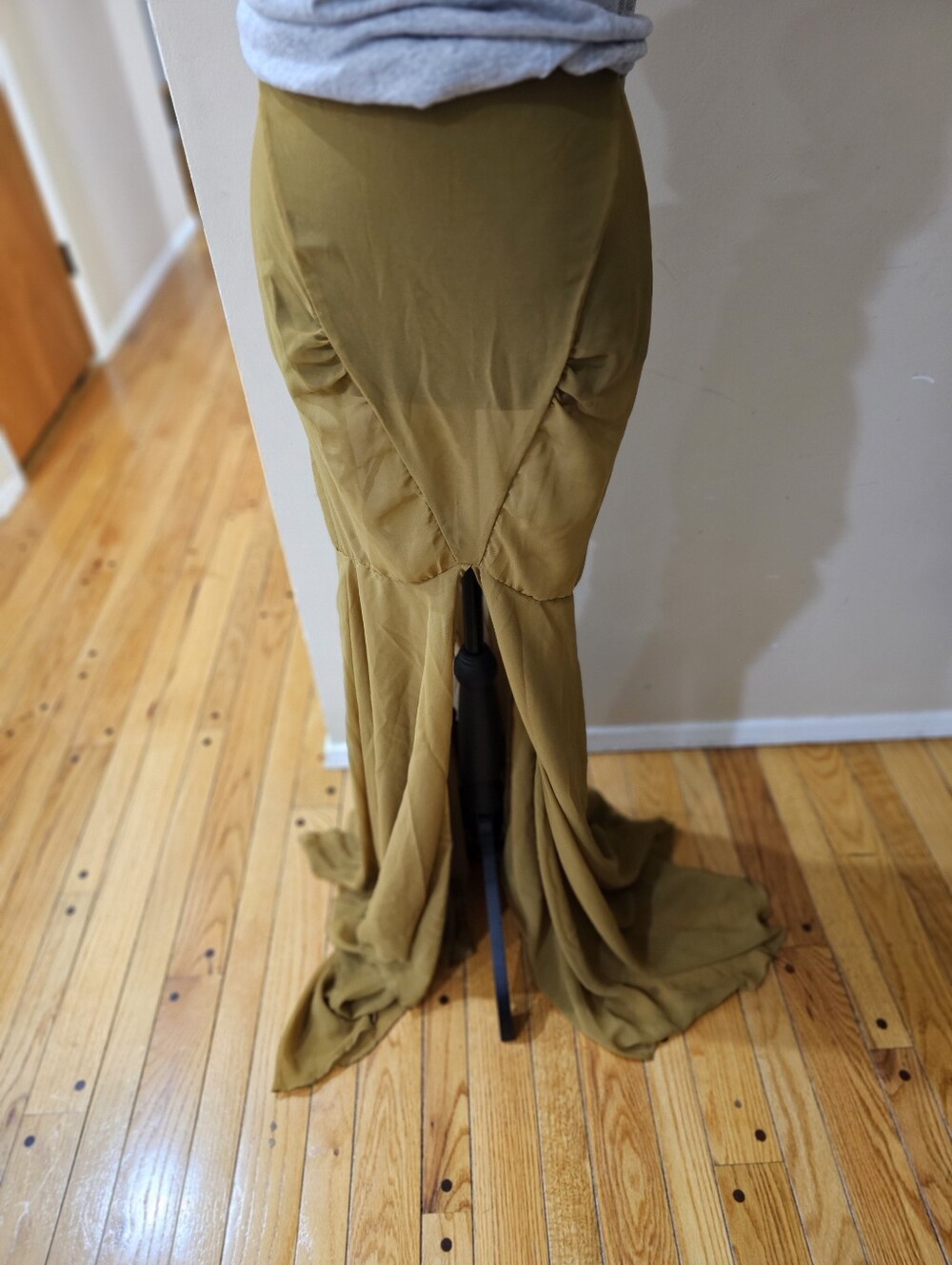 New ASOS Olive Green Fitted Mermaid Skirt - Women